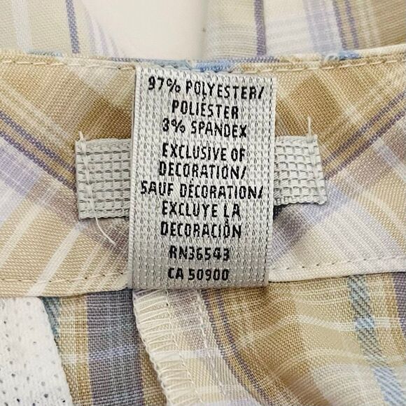 Izod PerformX Plaid Golf Shorts   Womens Size 6 - Picture 4 of 6